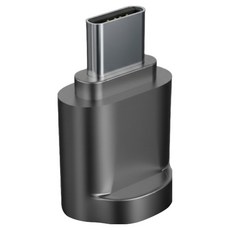 喜悠力 Type-C TF記憶卡OTG轉接器 灰色 高速傳輸 手機記憶卡擴充, QL12EEX1PATC2, 1個