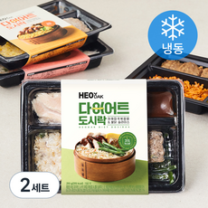 허닭 다이어트 도시락 210g x 4종 세트 (냉동), 840g, 2세트