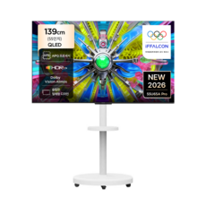 아이팔콘 4K UHD QLED TV + 이동식 스탠드 세트, 139cm(55인치), 55U65A Pro, MSD58W, 방문설치