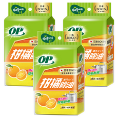 OP 柑橘除油海綿菜瓜布, 4個, 3包
