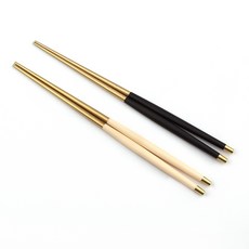Bogen 韓國製造 Le Bian 金色餐具筷子2雙組, 1套, 黑色, 米色, 筷子 2雙