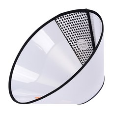 Truly House 伊莉莎白頭套 寵物防舔圈, 1個, 透明色