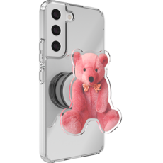 JUST4YOU 미니멀 리틀베어 아크릴 투명톡 미러 케이스