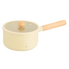 MASIONS 美心 TERRA系列 厚釜鑄造不沾鍋奶鍋雪平鍋 18cm, 奶油, 18 x 9.5cm, 1組