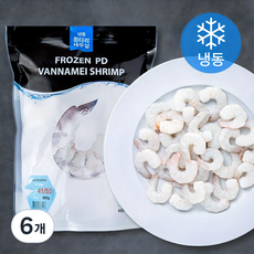 흰다리 새우살 (냉동), 300g, 6개