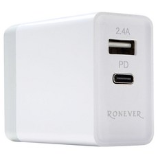 RONEVER PD快速充電器 54 x 46 x 27mm 70g, 白色, 1盒
