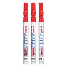 Uni 三菱 細字油漆筆 px-21 紅色, 1種, 3入