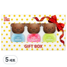 NBBEBE 兒童指甲油 3種禮盒, C（奶油藍、亮粉色、搞笑綠）, 5組