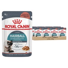 ROYAL CANIN 法國皇家 化毛貓專用濕糧 IH34W, 肉 + 魚肉, 85g, 12包