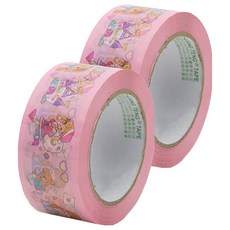 에이러블 포장용 박스테이프 50mm x 100m B0210, 2개, 9 큐티걸