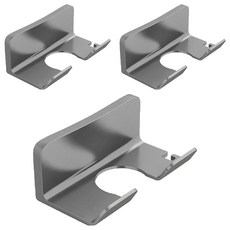 Balgeunliving 黏貼式簡約吹風機架, 3個, 灰色