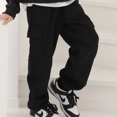 J-KID 兒童工裝束口刷毛運動褲