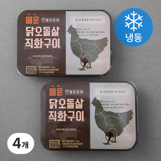 8도포차 매운 닭오돌살 직화구이 (냉동), 160g, 4개