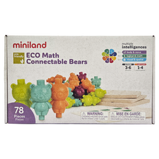 miniland ECO彩虹熊分類排序訓練 64入, 多色, 1組