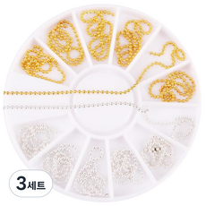 五月棕釘珠鍊12款金銀套裝, M02118, 3組