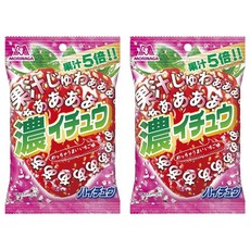 MORINAGA 森永 HI-CHEW 嗨啾 濃厚草莓軟糖 果汁5倍, 30.1g, 2包