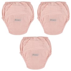 PUKU 藍色企鵝 雲感波浪學習褲 莓粉 3件 L(100cm) 純棉透氣