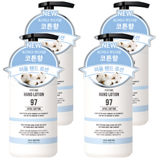 더블유드레스룸 대용량 퍼퓸 핸드로션 에이프릴코튼, 280ml, 4개
