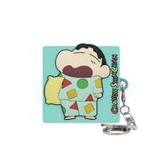 Shinchan 蠟筆小新 Galaxy Buds 2 Pro / Buds 2 / Buds Pro / Buds Live 通用矽膠保護殼, 蠟筆小新 睡衣 薄荷綠, 單一商品