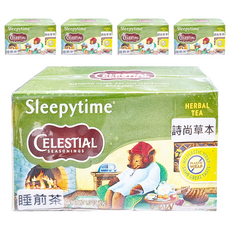 CELESTIAL SEASONINGS 詩尚草本 睡前茶 無咖啡因 草本舒眠, 1.45g, 20包, 5盒