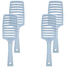 U-mop 大彎排骨梳 藍色 塑膠材質 台灣製造, 4個