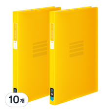 에코청운 칼라칩 클리어화일 40매 A4, 옐로우, 10개