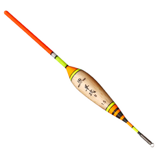 HEARTY RISE 哈帝來斯 早攻 II 浮標，高辨識度，標身巴爾沙木製作，浮力精準, 1個, 橘色