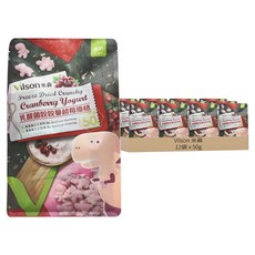 Vilson 米森 乳酸菌咬咬優格系列 嬰幼兒餅乾 恐龍 蔓越莓, 12袋, 50g