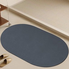 하비티 규조토 미끄럼방지 푹신 발매트, 다크그레이