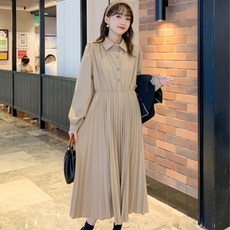 孕婦兩件式背心百褶連身裙