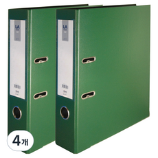 마이다스 레버아치 LA 바인더 2공 세로형 민 7cm, 녹색, 4개