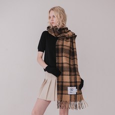 미치코런던 켈시 체크 머플러 목도리