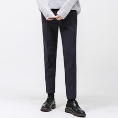 DANGOON 男款刷毛抽繩彈力無皺休閒褲