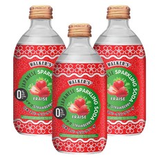 沃克斯 無糖氣泡飲 草莓風味, 290ml, 3瓶