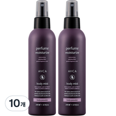 아브카 퍼퓸 바디 미스트 베이비 파우더향, 200ml, 10개