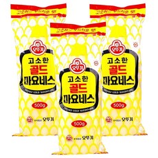 오뚜기 고소한 골드 마요네스, 500g, 3개