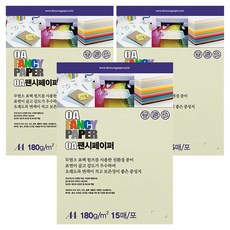 두성종이 OA 팬시페이퍼 컬러복사지 연미색 180g R02, A4, 45개