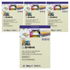 두성종이 OA 팬시페이퍼 컬러복사지 연미색 180g R02, A4, 60개