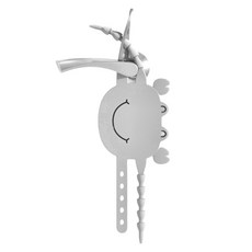 ROYALLIN 蘿林嚴選 卡通風趣門鎖墊 創新矽膠材質 10.6*22公分 可拆卸式設計 靜音門鎖, 1個