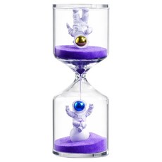 Noione 太空人計時器 沙漏 6 x 15 cm 3分鐘, 紫色