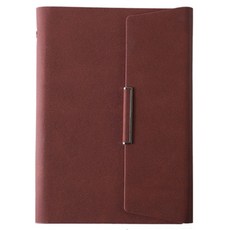 Black Swan素色商務筆記本, 棕色, 1本