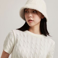 Maryrosy 女用安哥拉針織漁夫帽