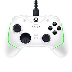 RAZER 雷蛇 Wolverine V2 CHROMA 白色 PC+Xbox 遊戲有線控制器，可替換搖桿帽，RGB燈效，多功能按鍵, RZ06-0401, 1個