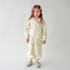 WALTONKIDS 兒童舒適花卉刷毛上下裝套組