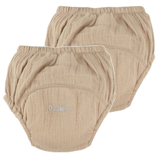 PUKU 藍色企鵝 雲感波浪學習褲, 茶棕, 2件