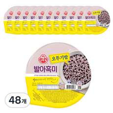 맛있는 오뚜기밥 발아흑미, 210g, 48개