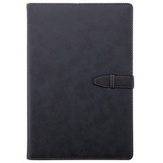 Black Swan天鵝絨頂級商務筆記本, 黑色