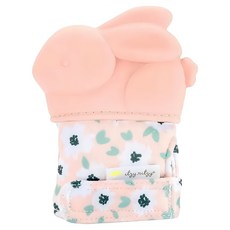 Itzy Ritzy 甜蜜粉紅兔 食品級矽膠聚酯纖維材質, Teether only, 1個