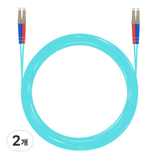 NEXTU 10G OM3 多模 LC-LC 光纖跳線 光纖跳線 NEXT-LL3, 5m, 2個, 水藍色(NEXT-LL305MM-10G)