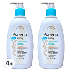 Aveeno baby 日常保濕乳液, 4個, 354ml